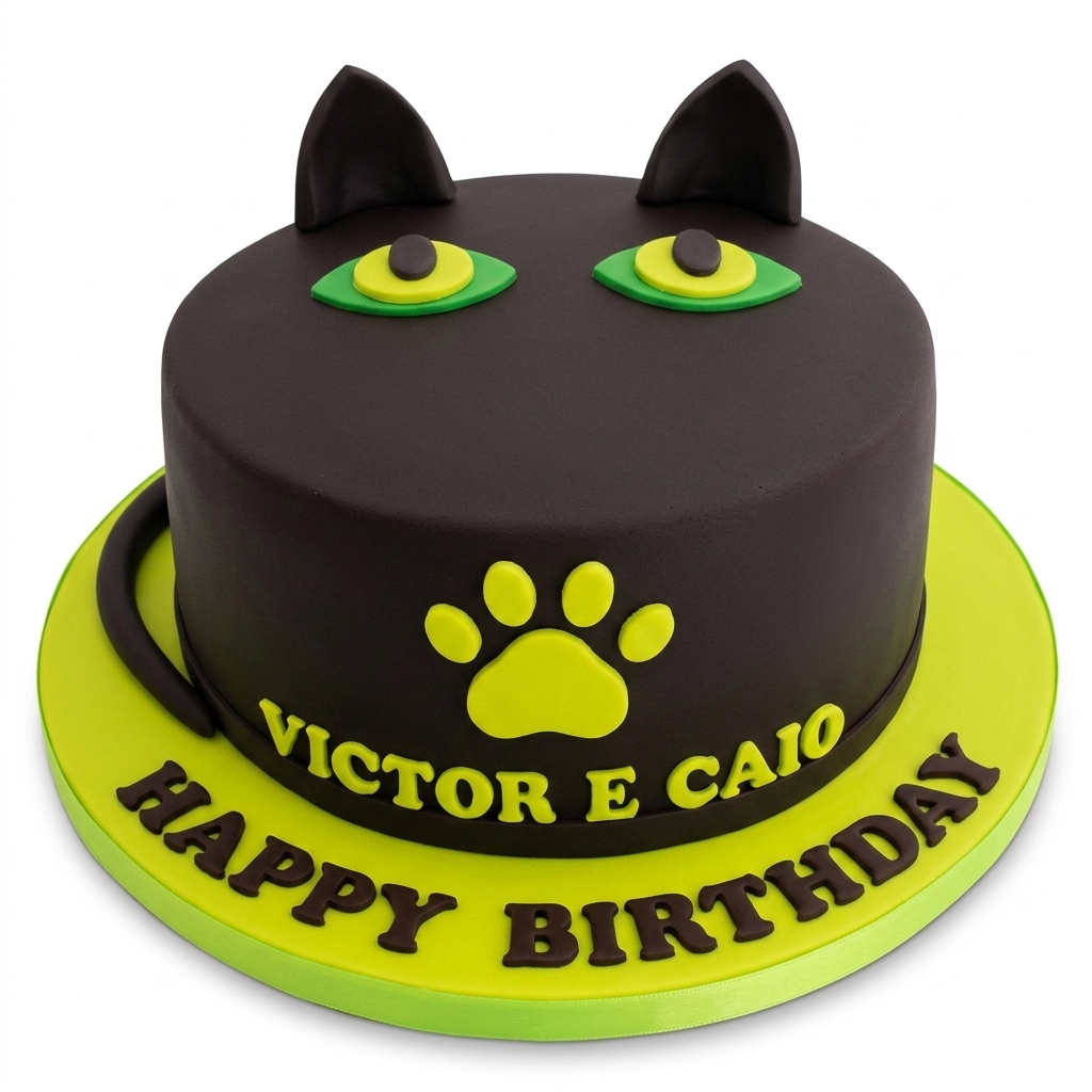 Black Cat Birthday Cake