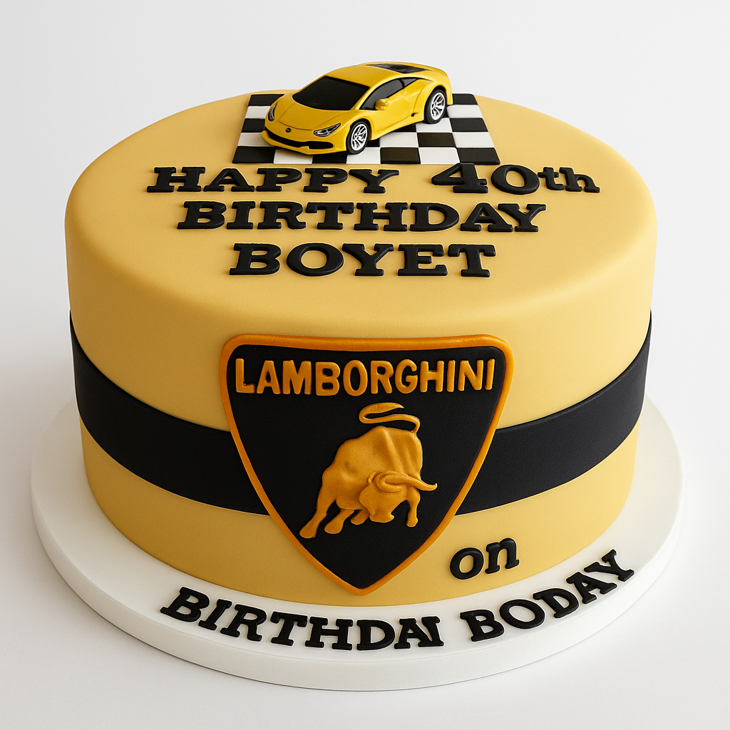 Lamborghini cake