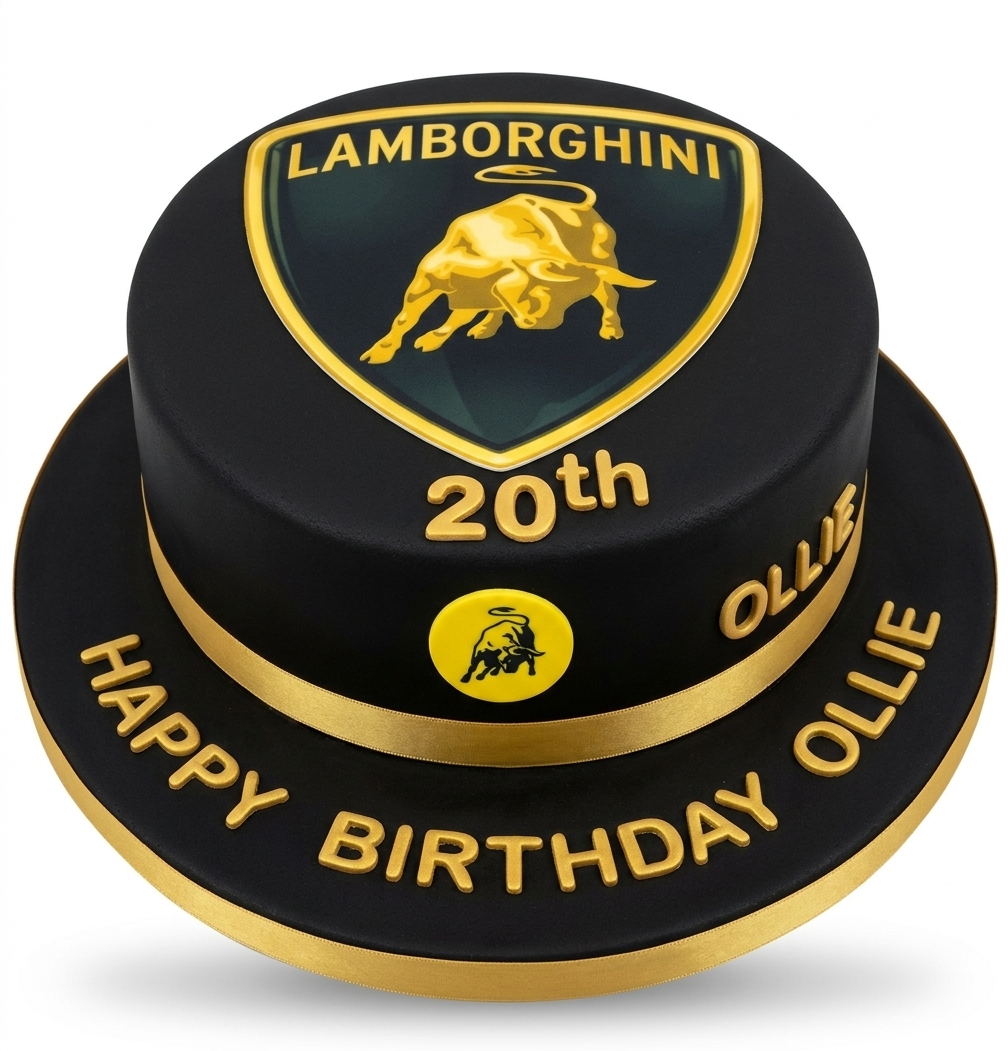 Lamborghini Birthday Cake
