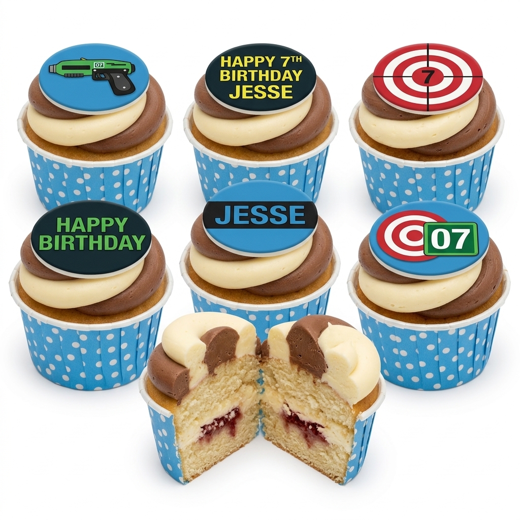 007 Spy Birthday Cupcakes