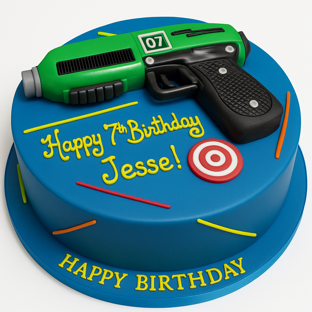 Laser Tag Cake