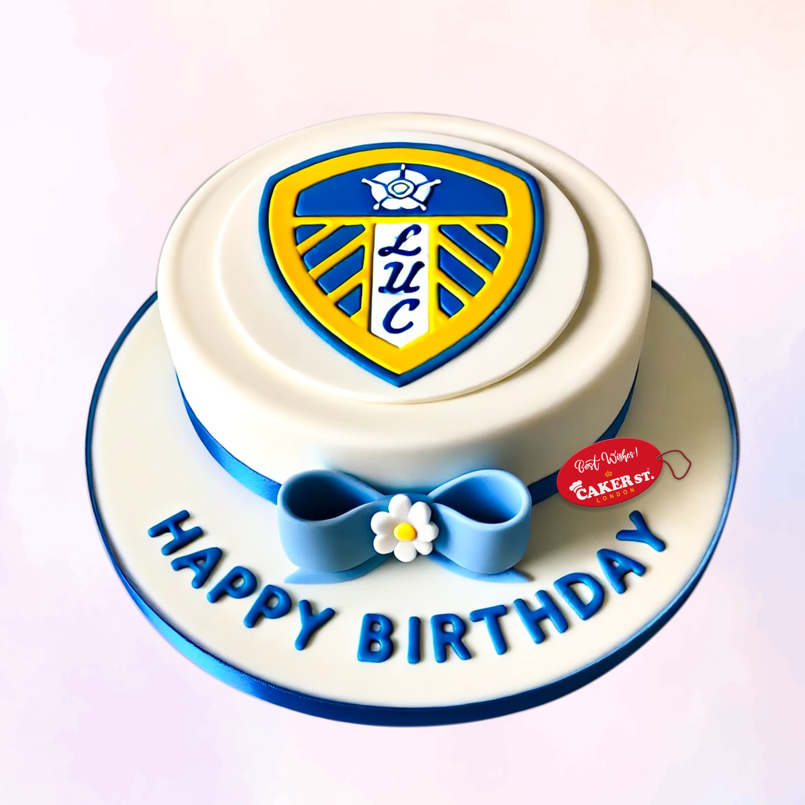 Leeds United Football birthday cake