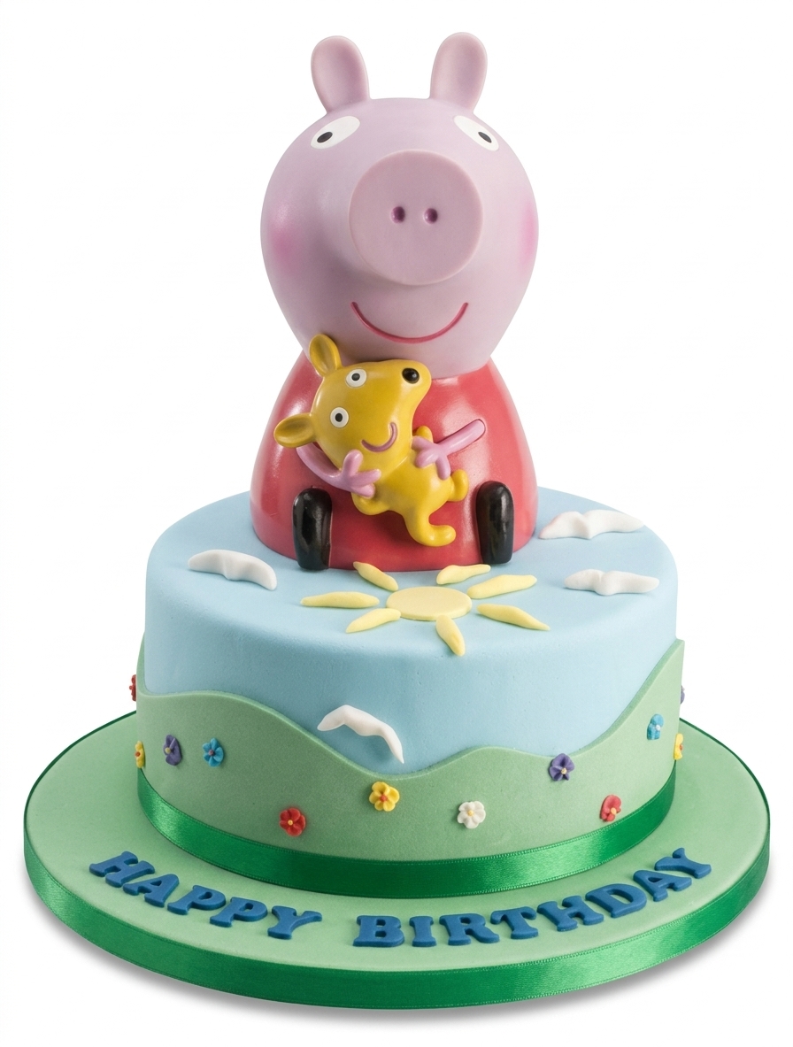 Peppa Pig Birthday Cake for Kids