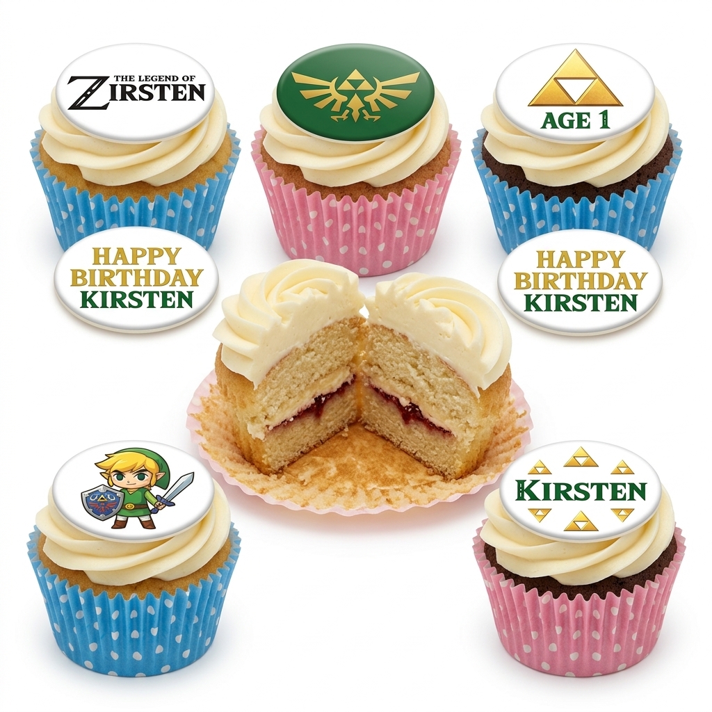 Legend of Zelda Birthday Cupcakes