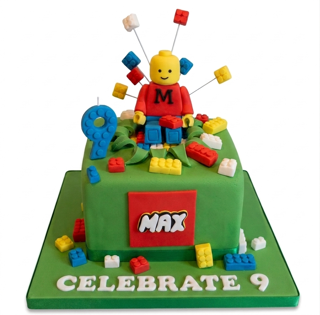 Lego Theme Birthday Cake for Kids