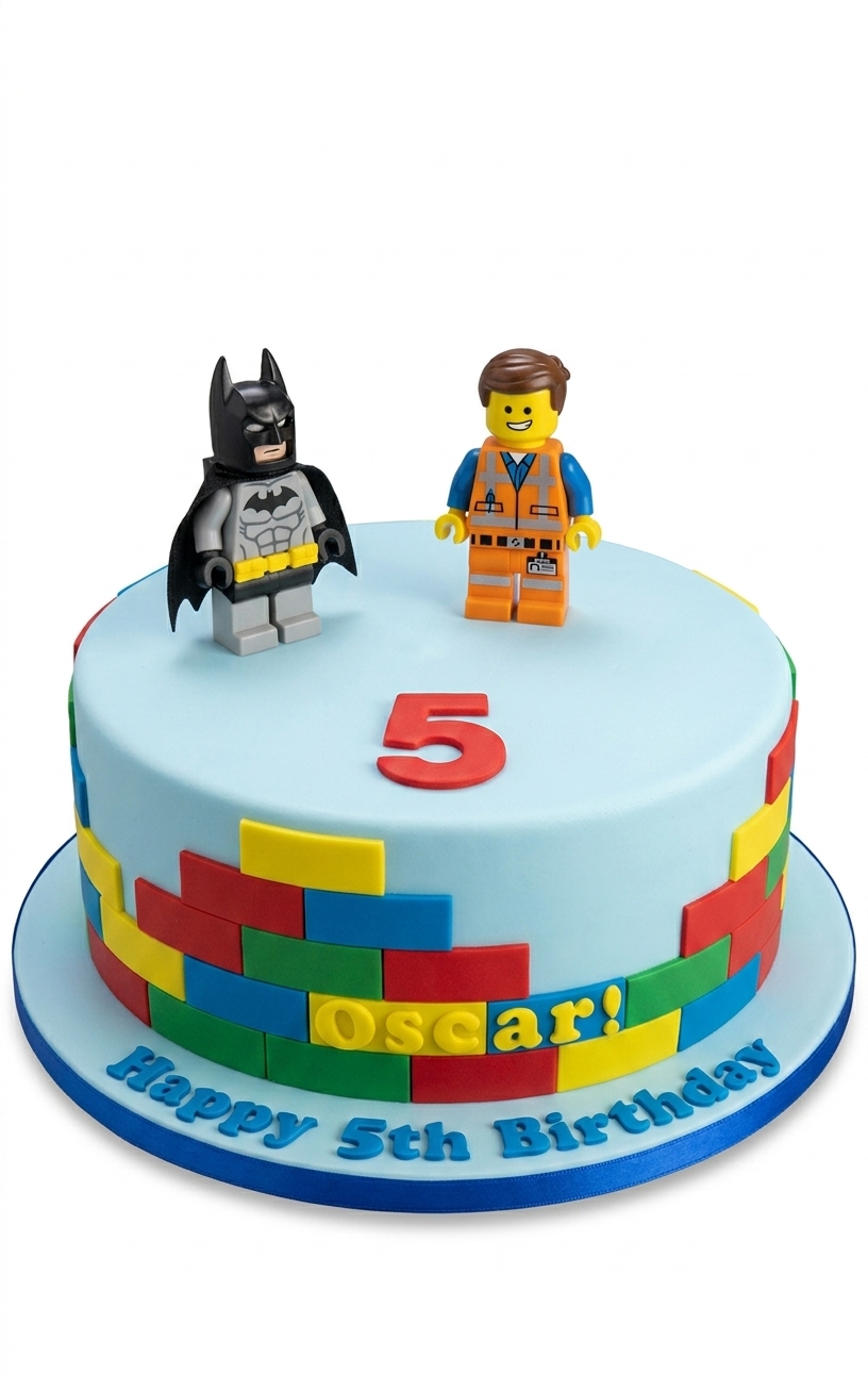 Lego Building Blocks Birthday Cake