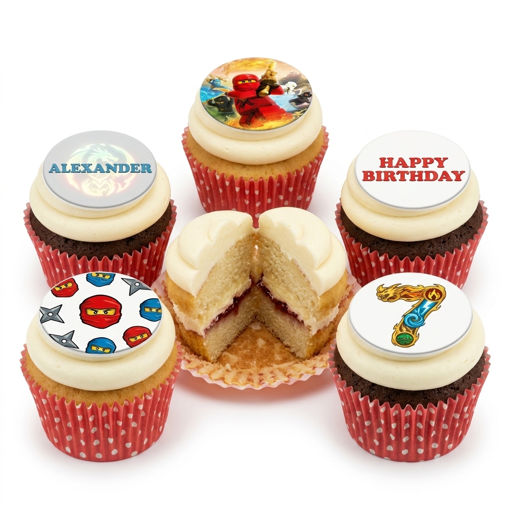 Ninjago Birthday Cupcakes for Kids