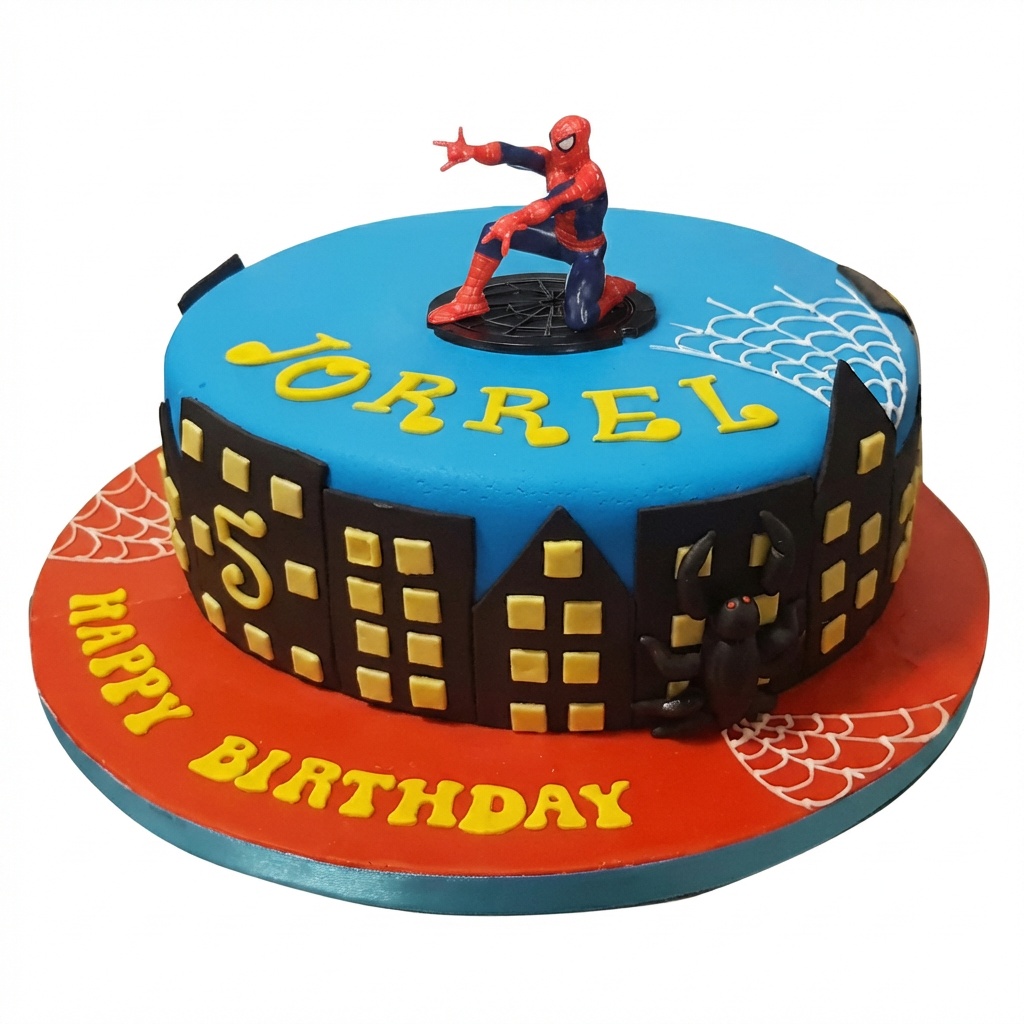 Spiderman Birthday Cake for Kids