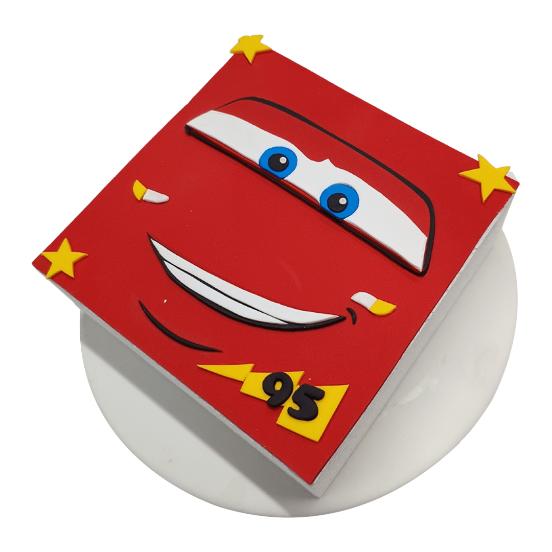 Lightning McQueen Car Themed Birthday Cake