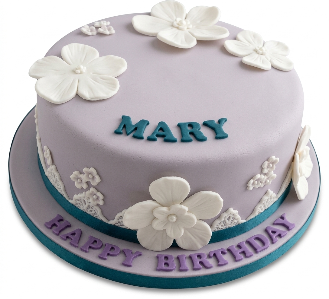 Floral Birthday Cake for Her