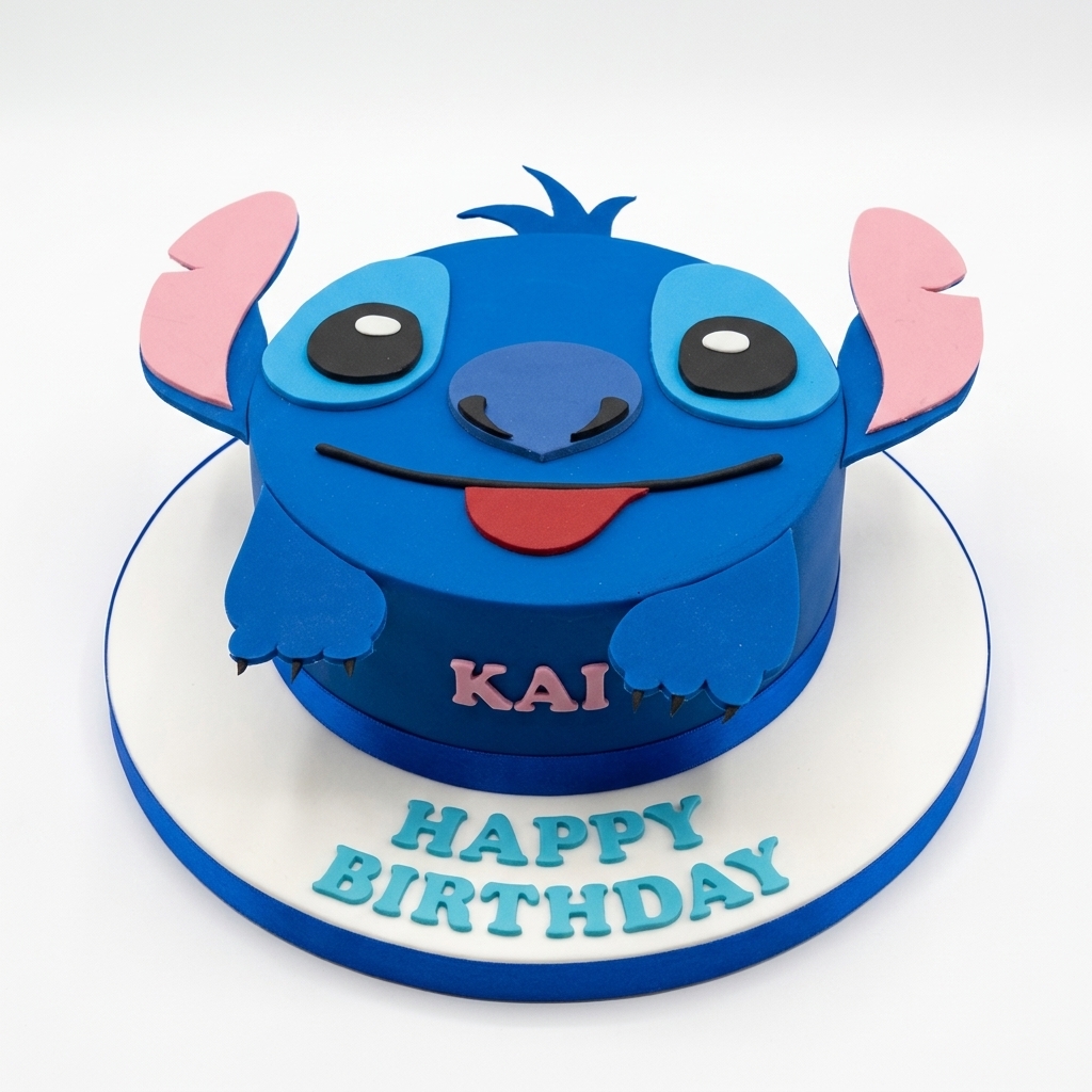 Stitch Character Birthday Cake