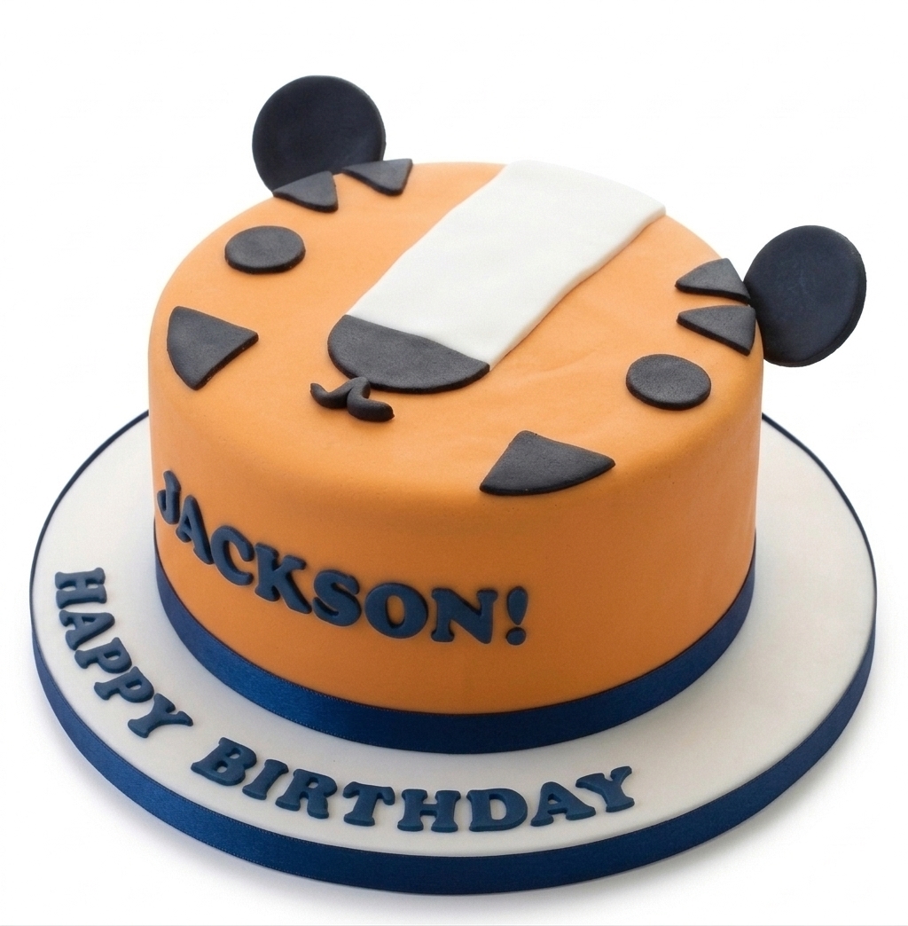 Roaring Tiger Birthday Cake