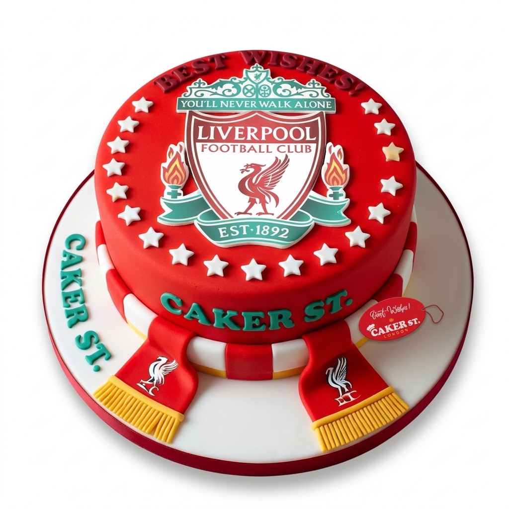 Liverpool FC Football Birthday Cake