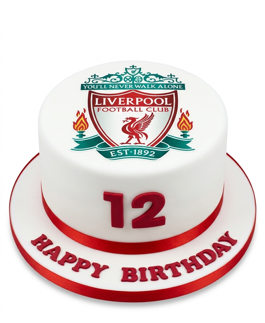 Liverpool Football Birthday Cake