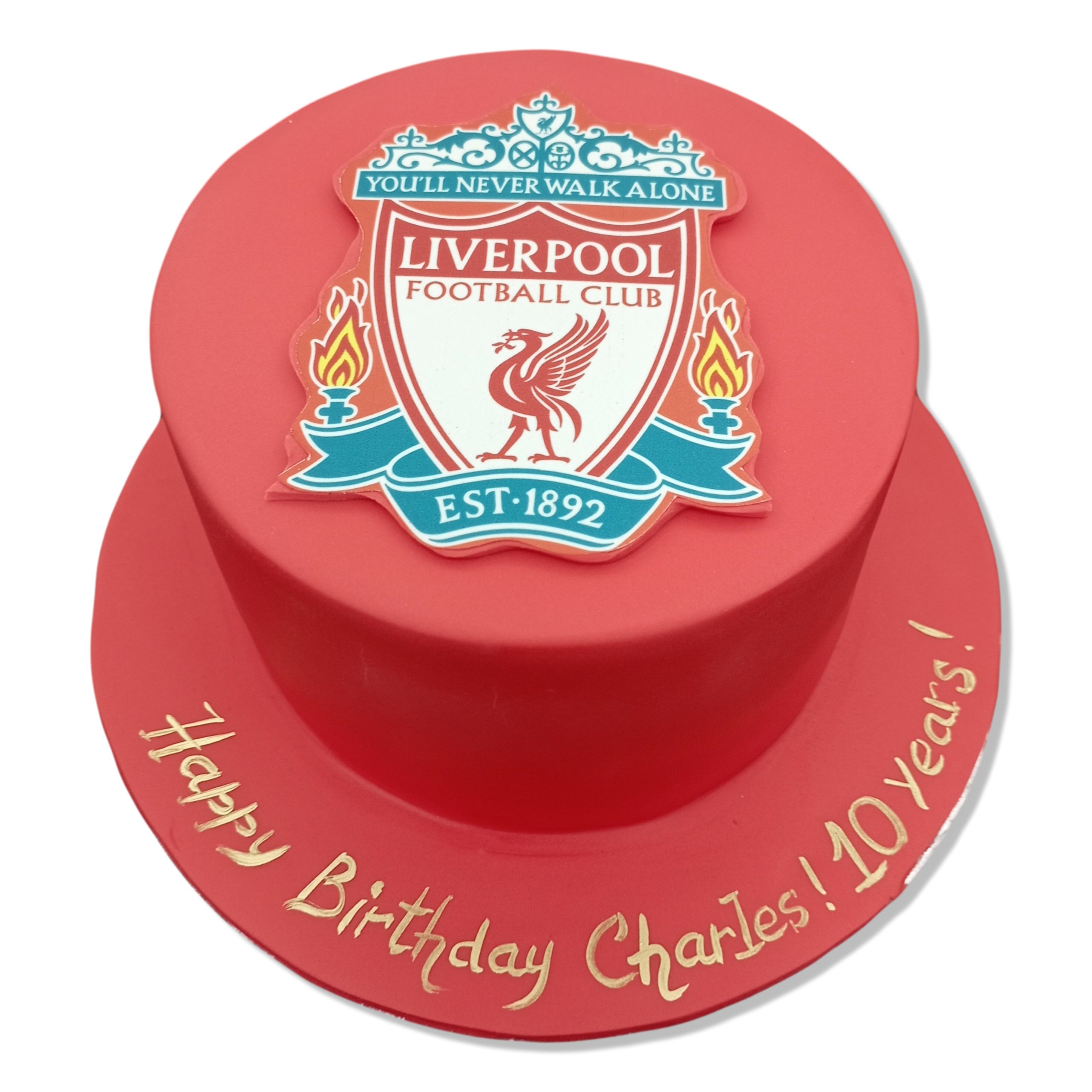 Liverpool Football Birthday Cake