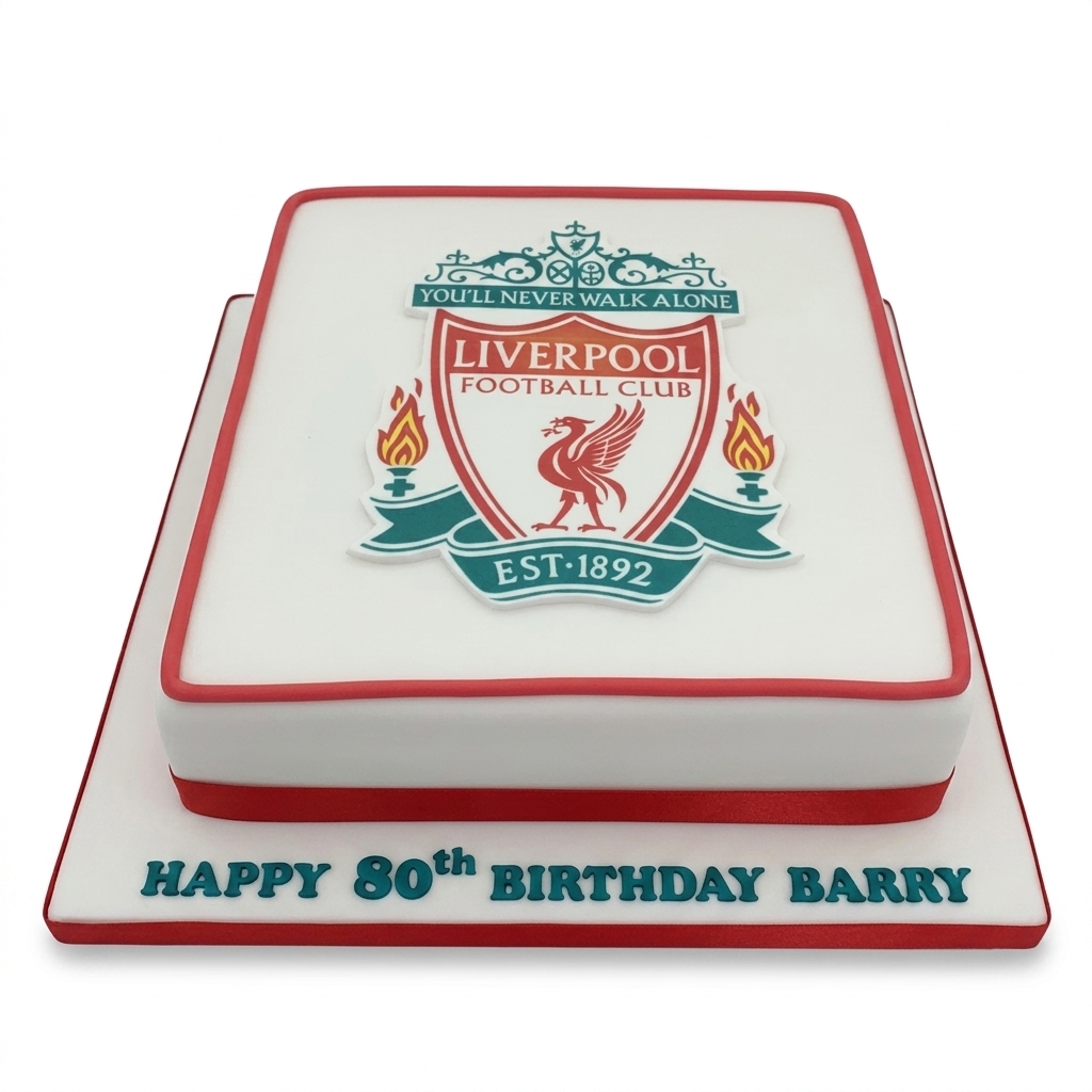 Liverpool FC Football Birthday Cake