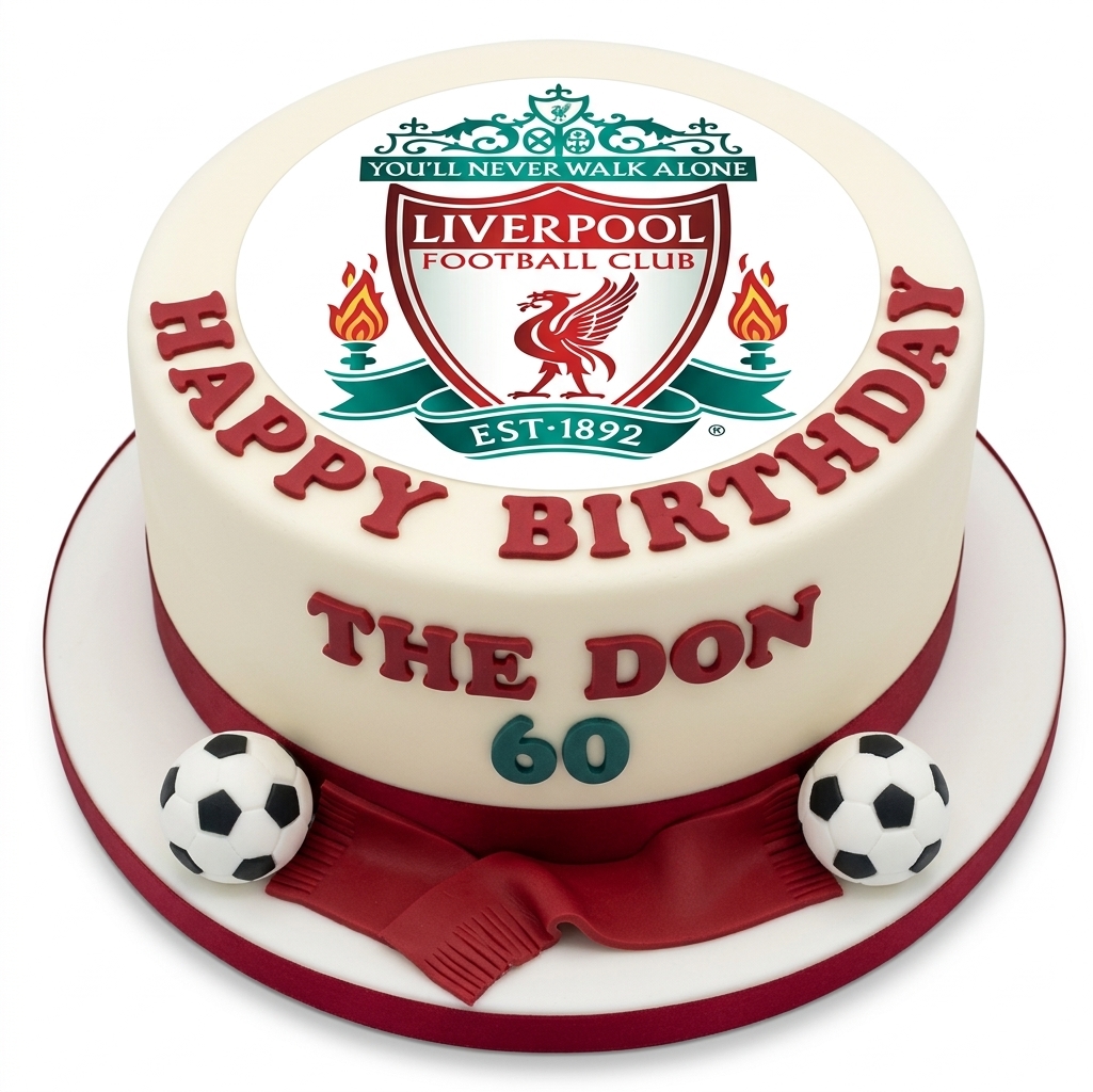 Liverpool Football Club Birthday Cake