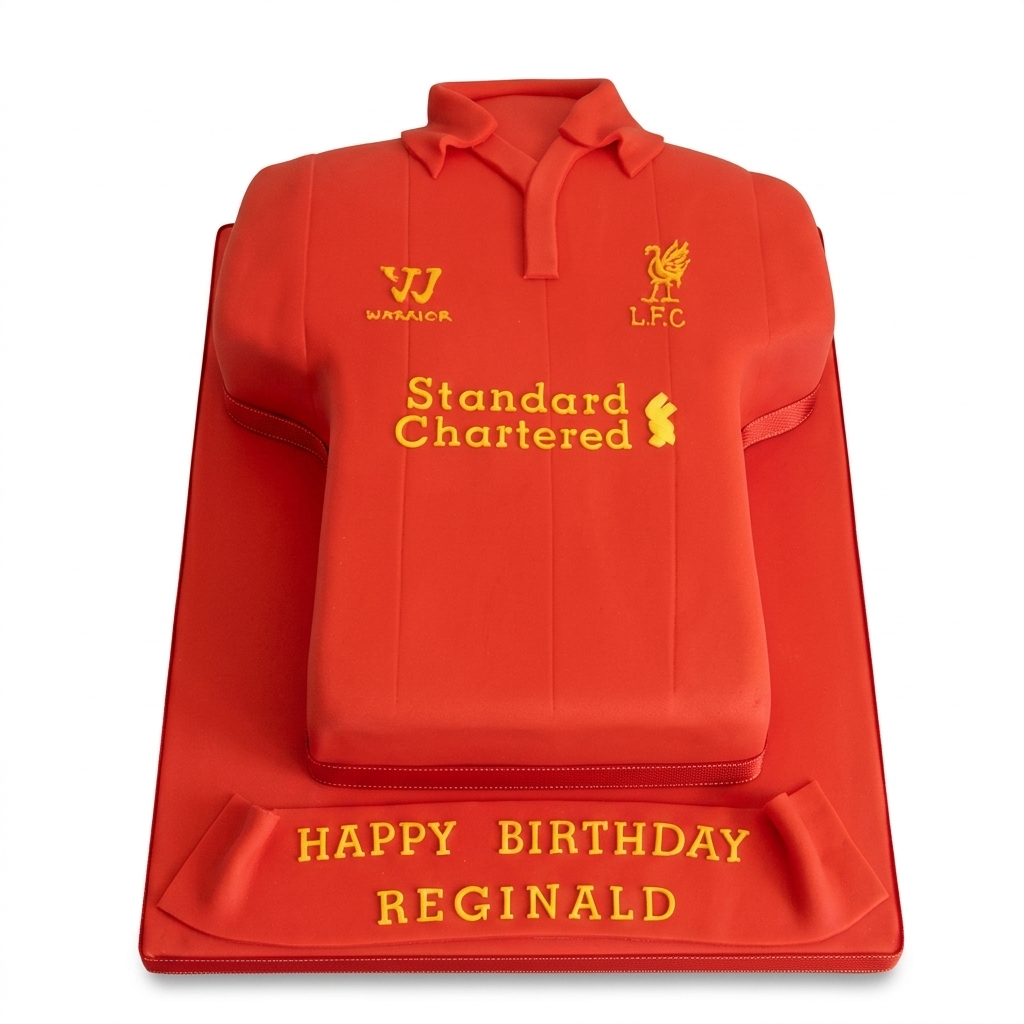 Liverpool FC Football Shirt Birthday Cake