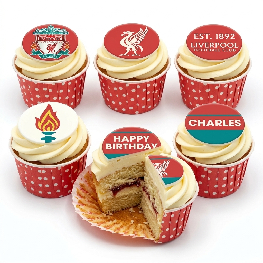 Liverpool FC Birthday Cupcakes | Football Fan Delights