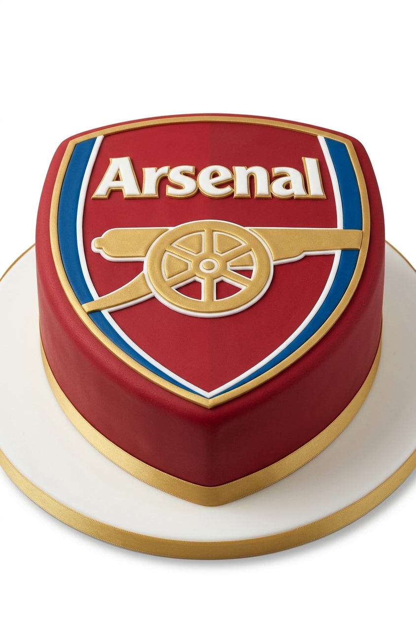 Arsenal Football Birthday Cake