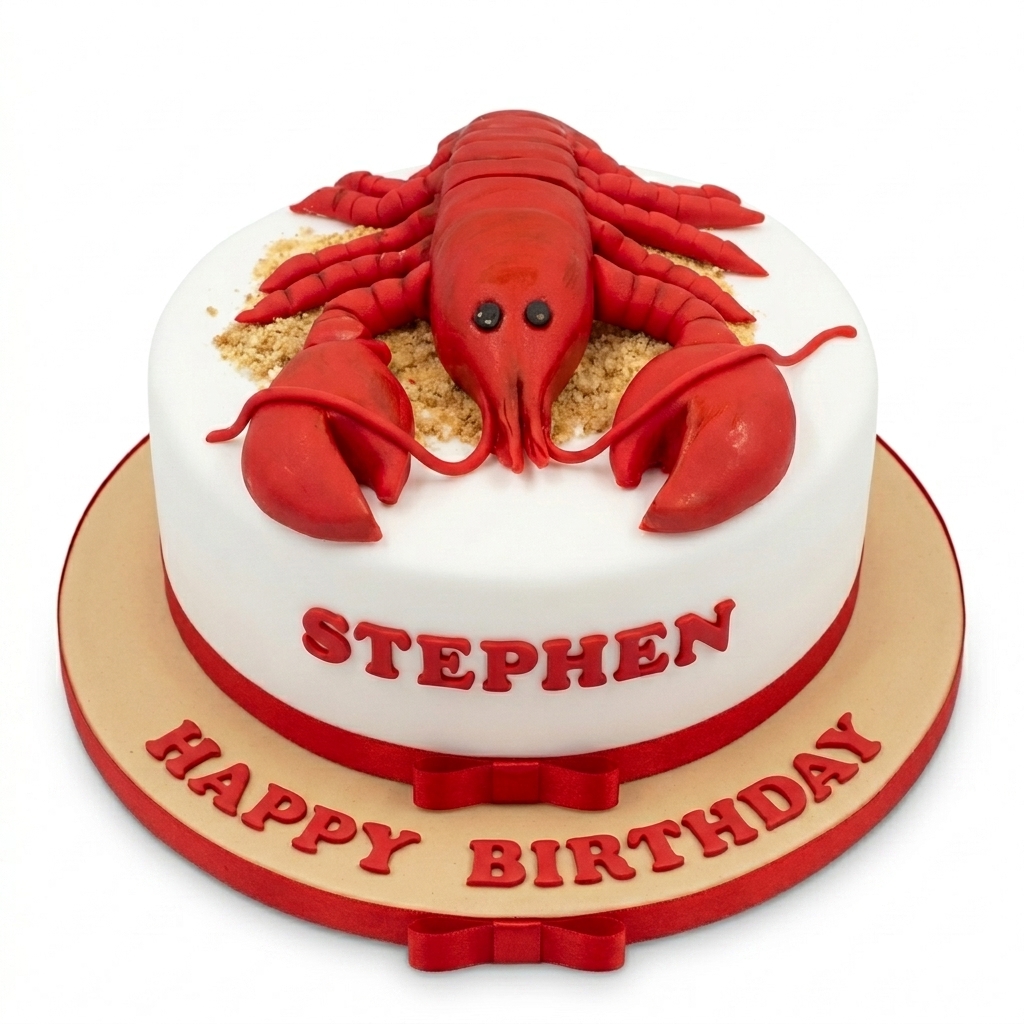 Lobster Birthday Cake