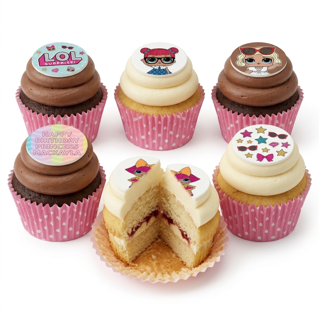 LOL Surprise Birthday Cupcakes for Girls
