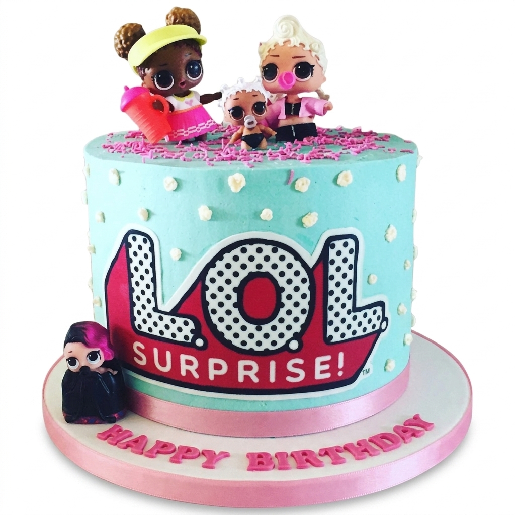LOL Surprise Birthday Cake for Girls