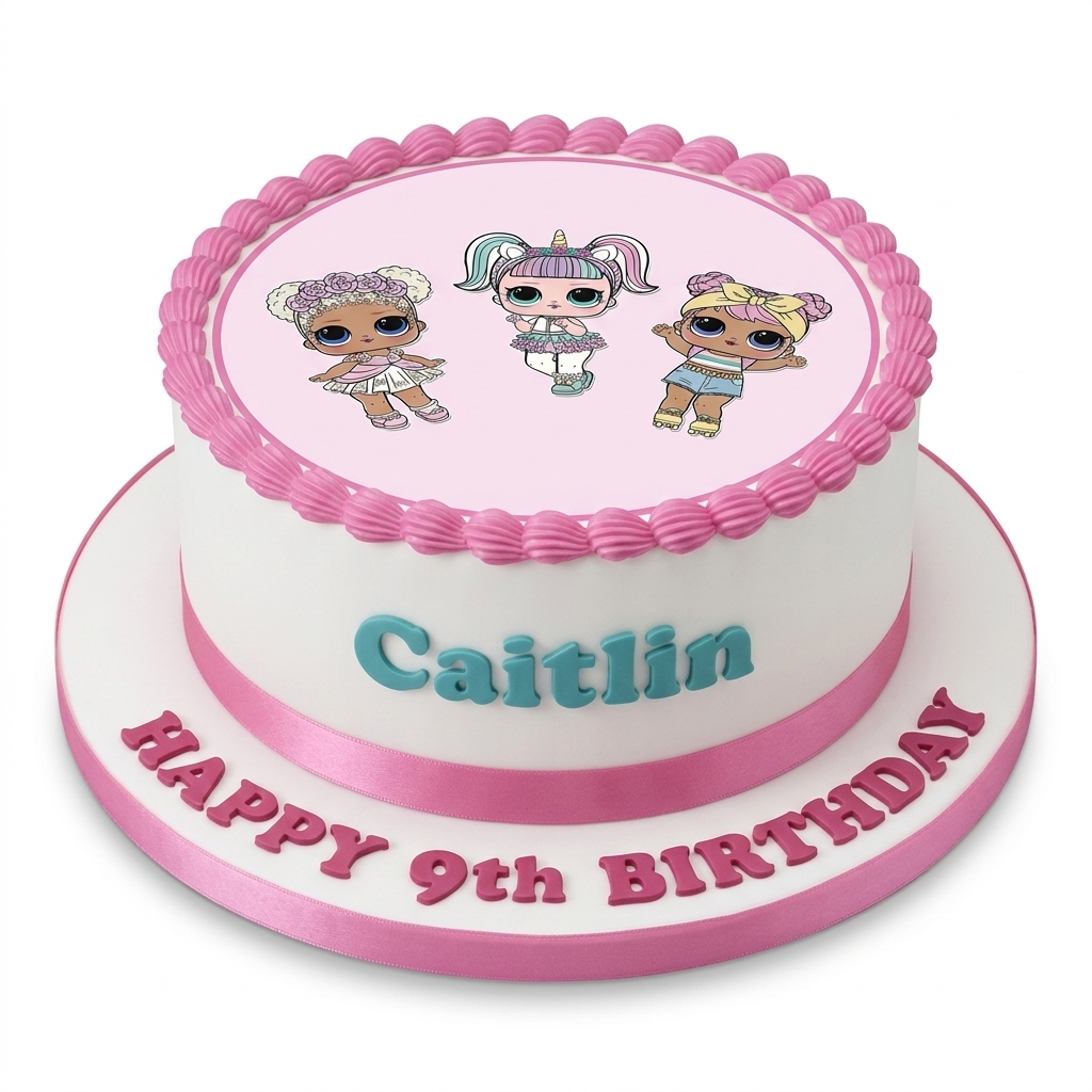 LOL Surprise Birthday Cake for Girls