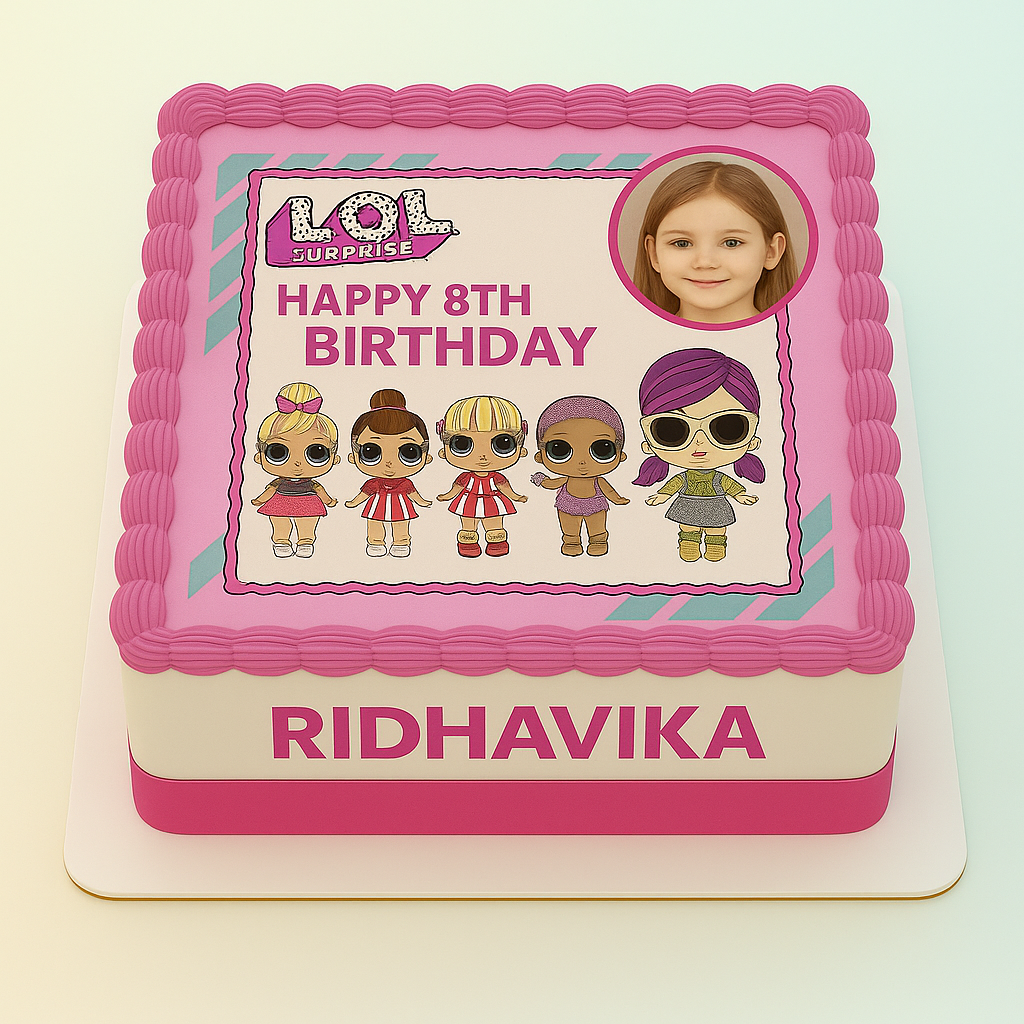 Lol Dolls Photo Cake