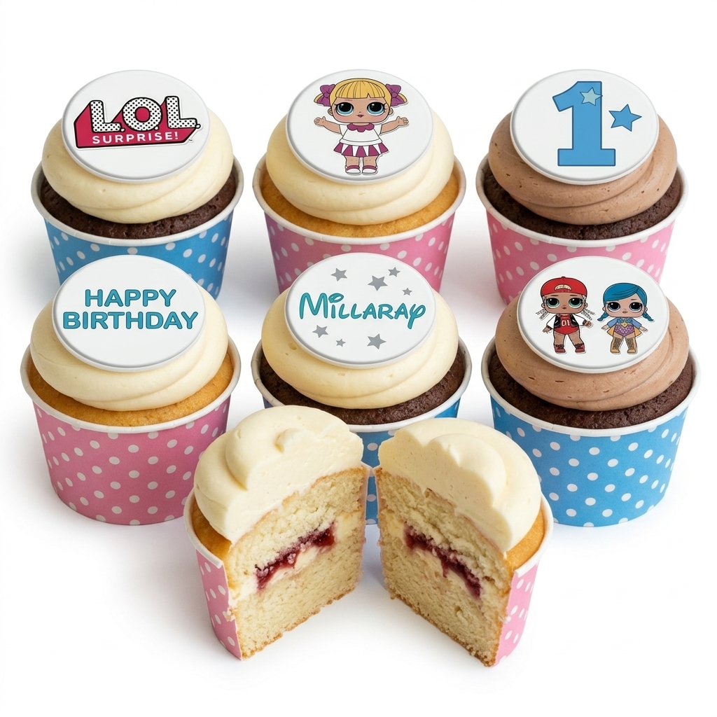LOL Surprise Birthday Cupcakes