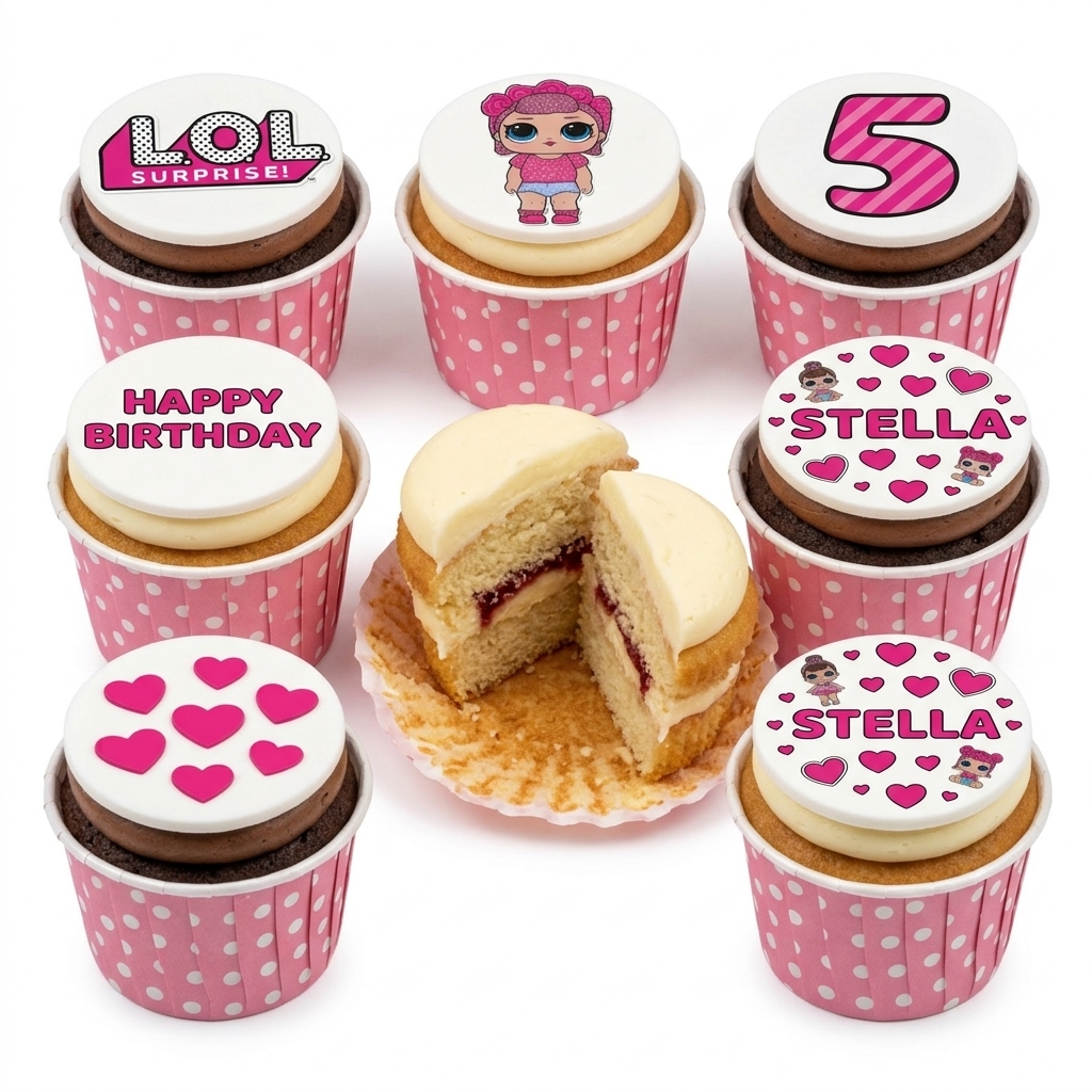 LOL Surprise! Birthday Cupcakes with Custom Age
