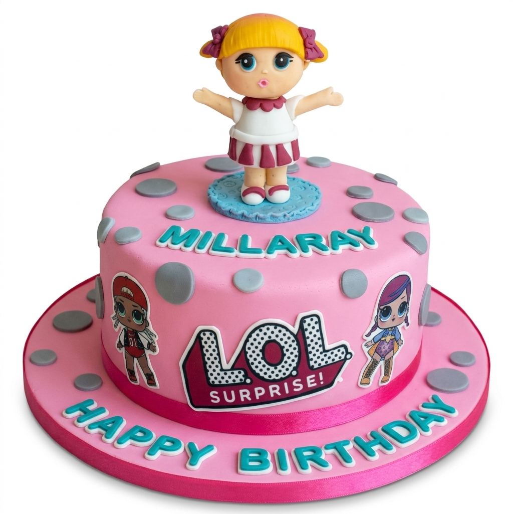 LOL Surprise Birthday Cake for Girls