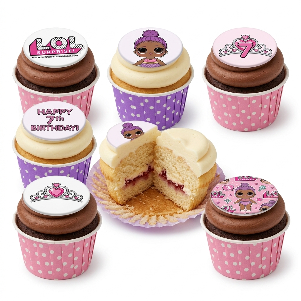 LOL Surprise Birthday Cupcakes