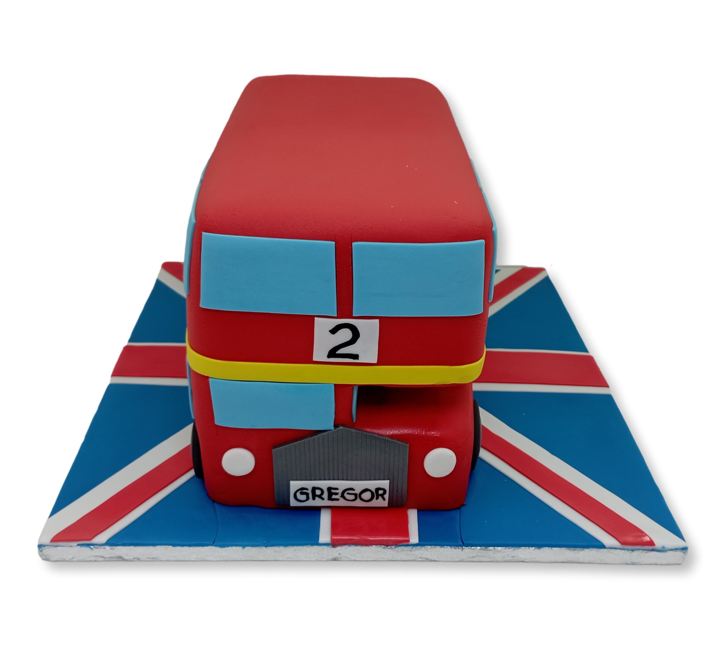 London Bus theme Cake