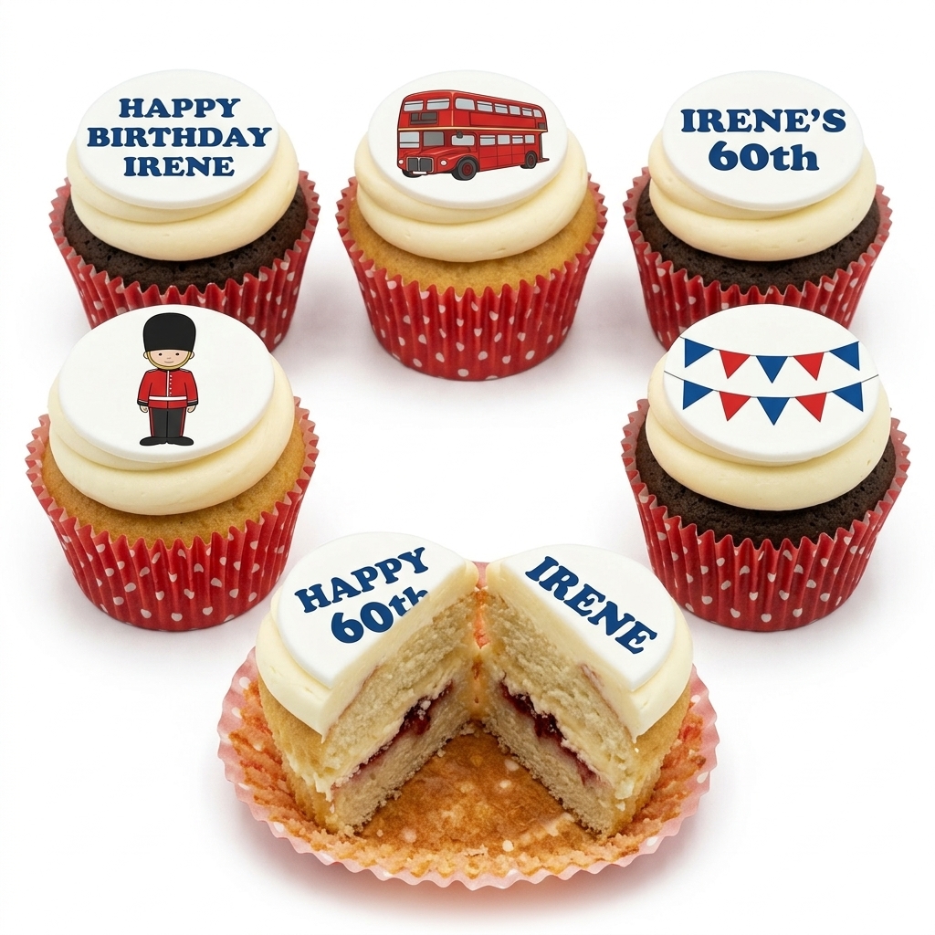 London Icons Birthday Cupcakes