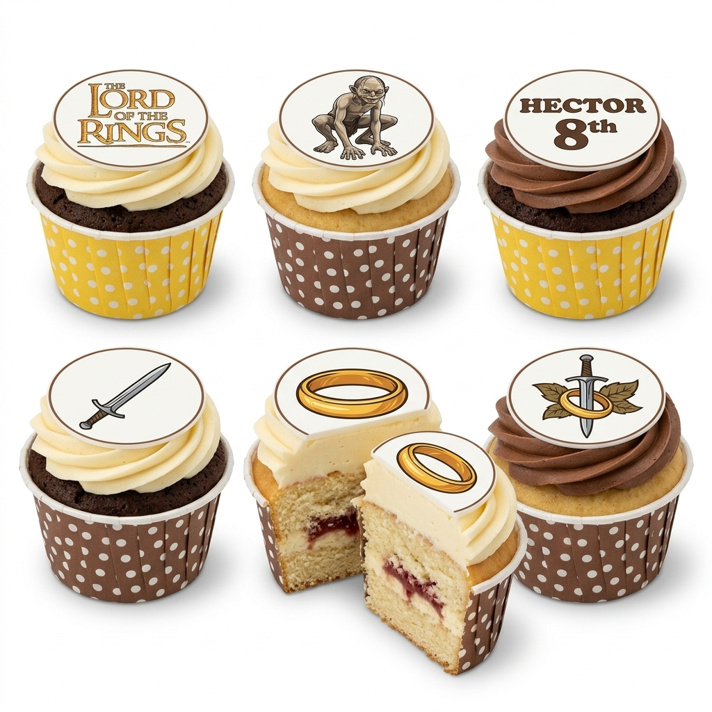 Lord of the Rings Birthday Cupcakes