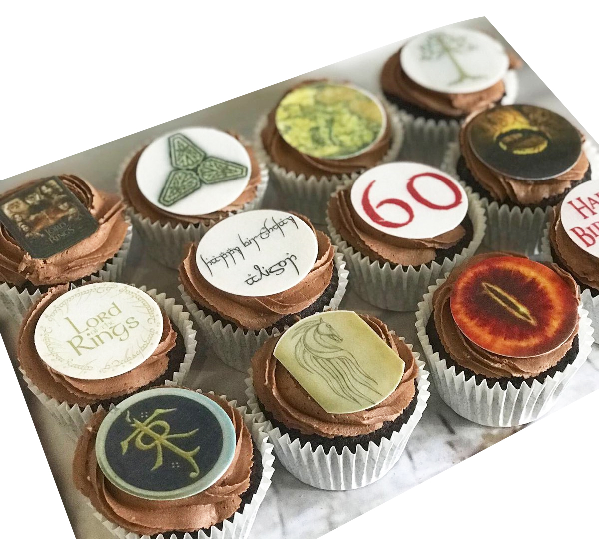 Lord of The Rings Cupcakes - Pack of 6