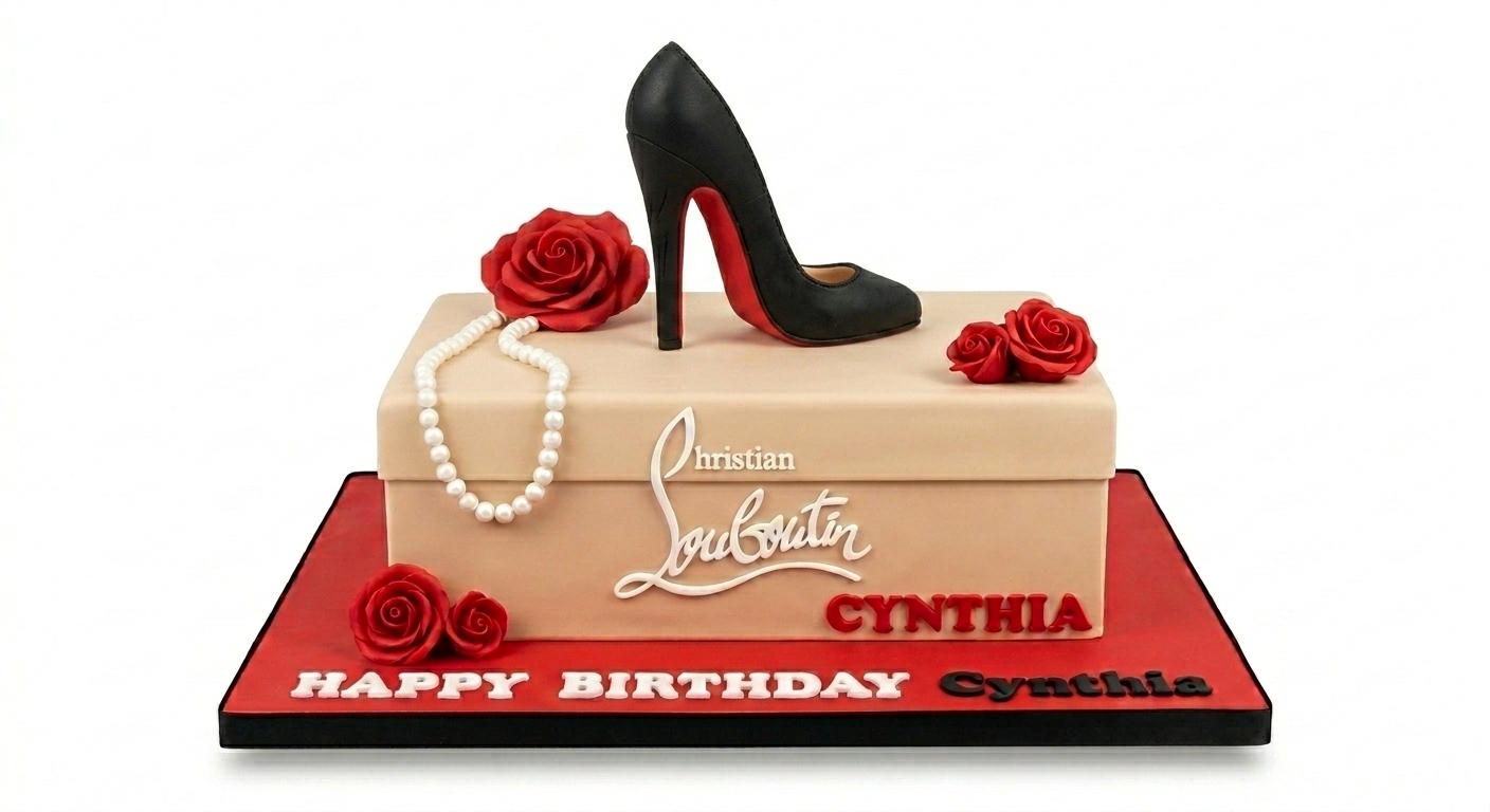 Louboutin Shoes Birthday Cake