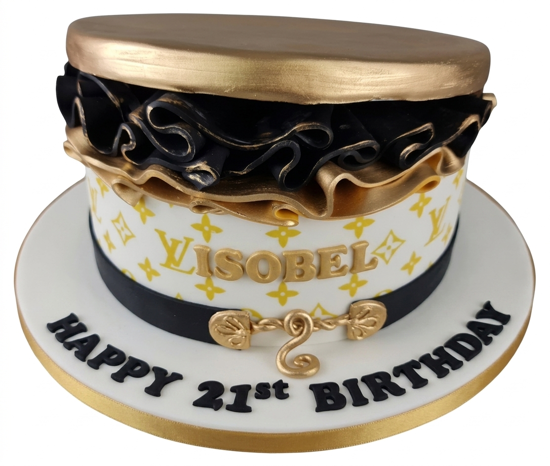 Designer Hat Box Birthday Cake for Her