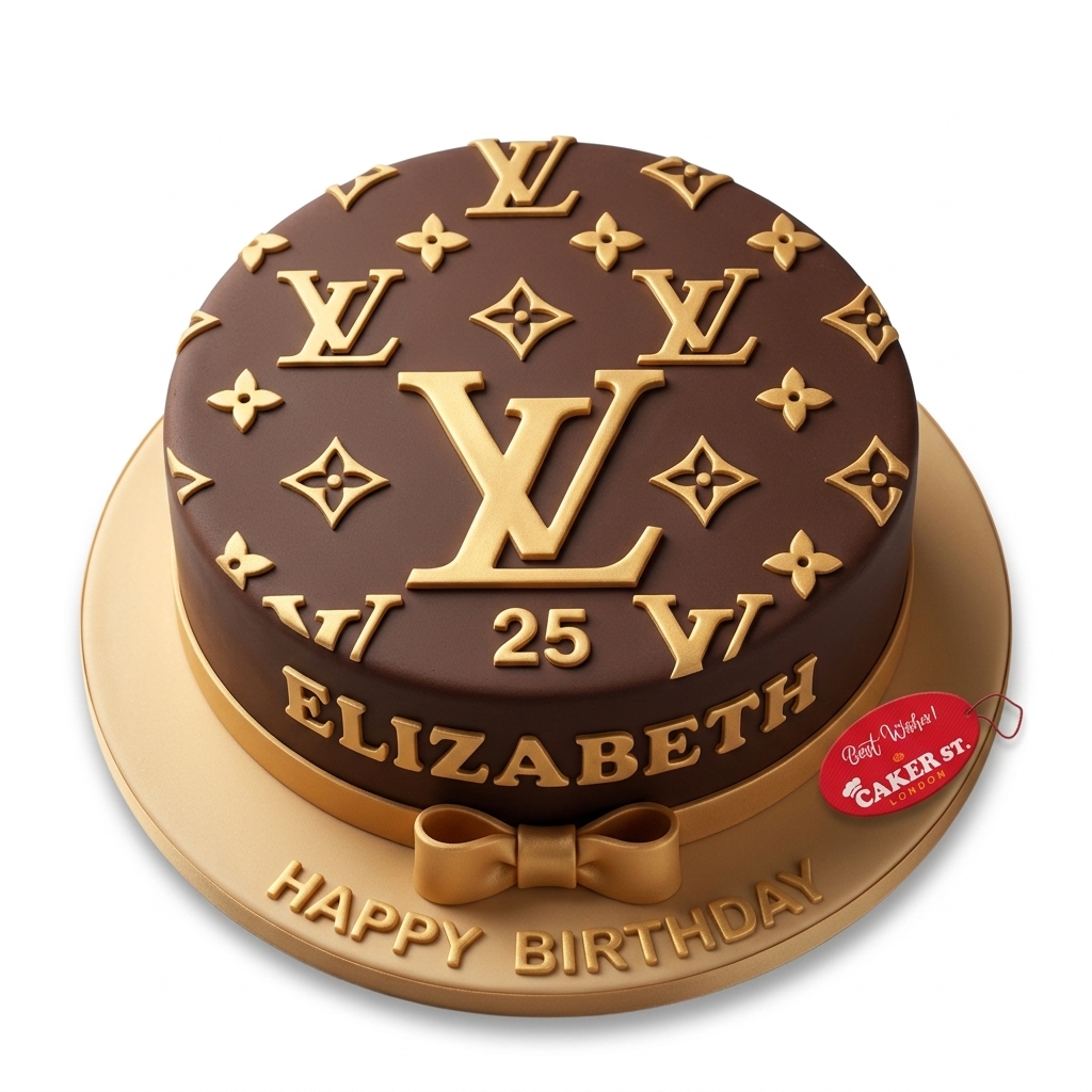 LV Branded Birthday Cake