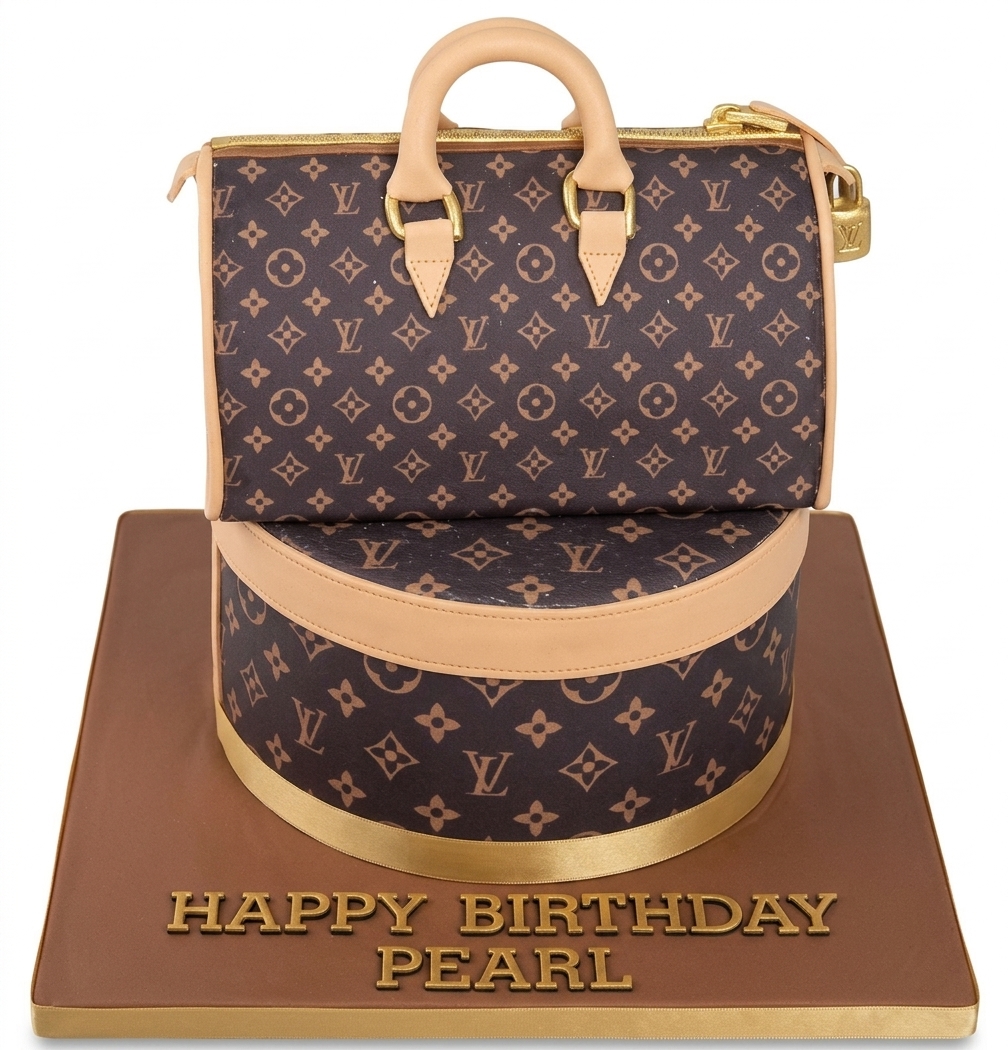 LV Branded Handbag Birthday Cake