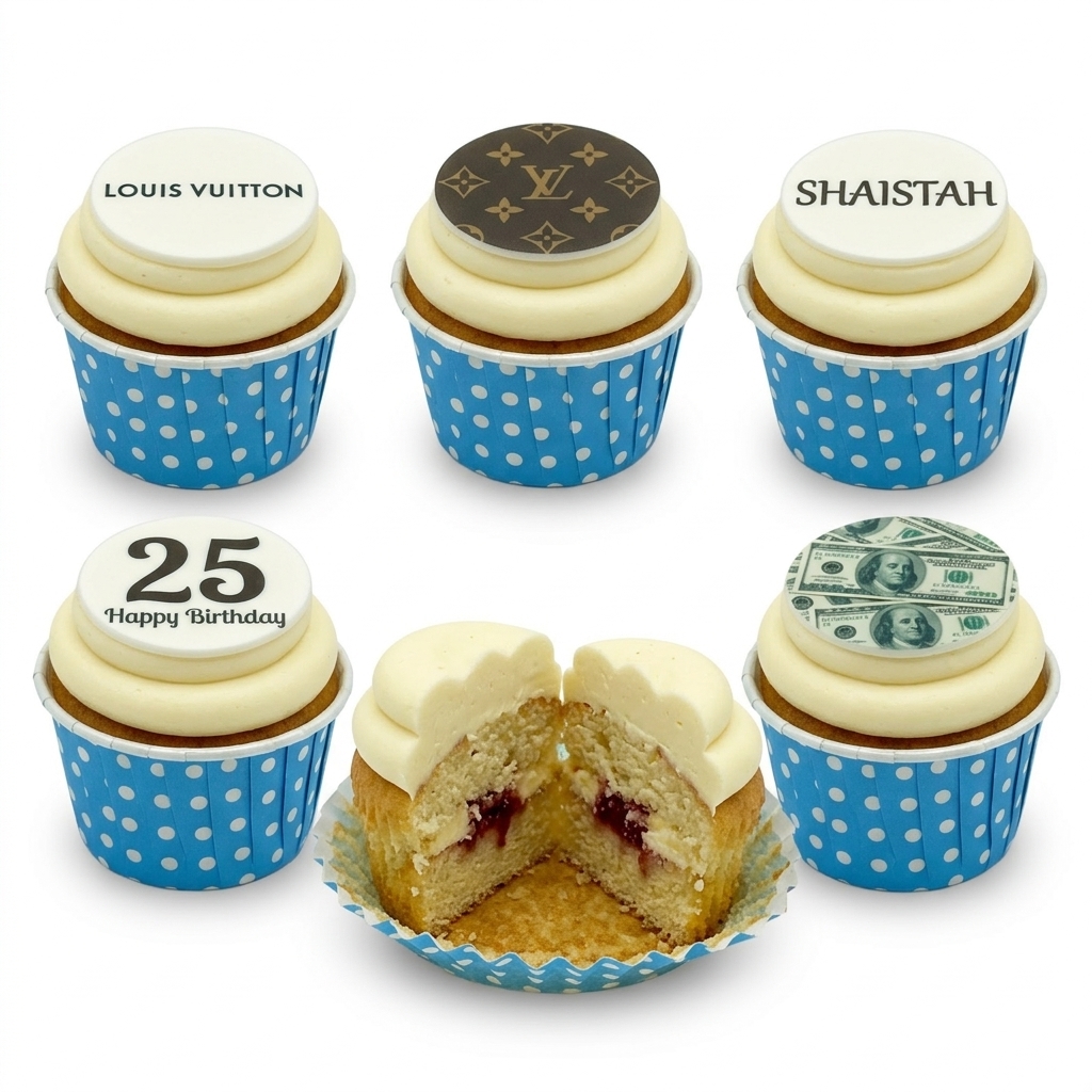 Luxury Designer Birthday Cupcakes