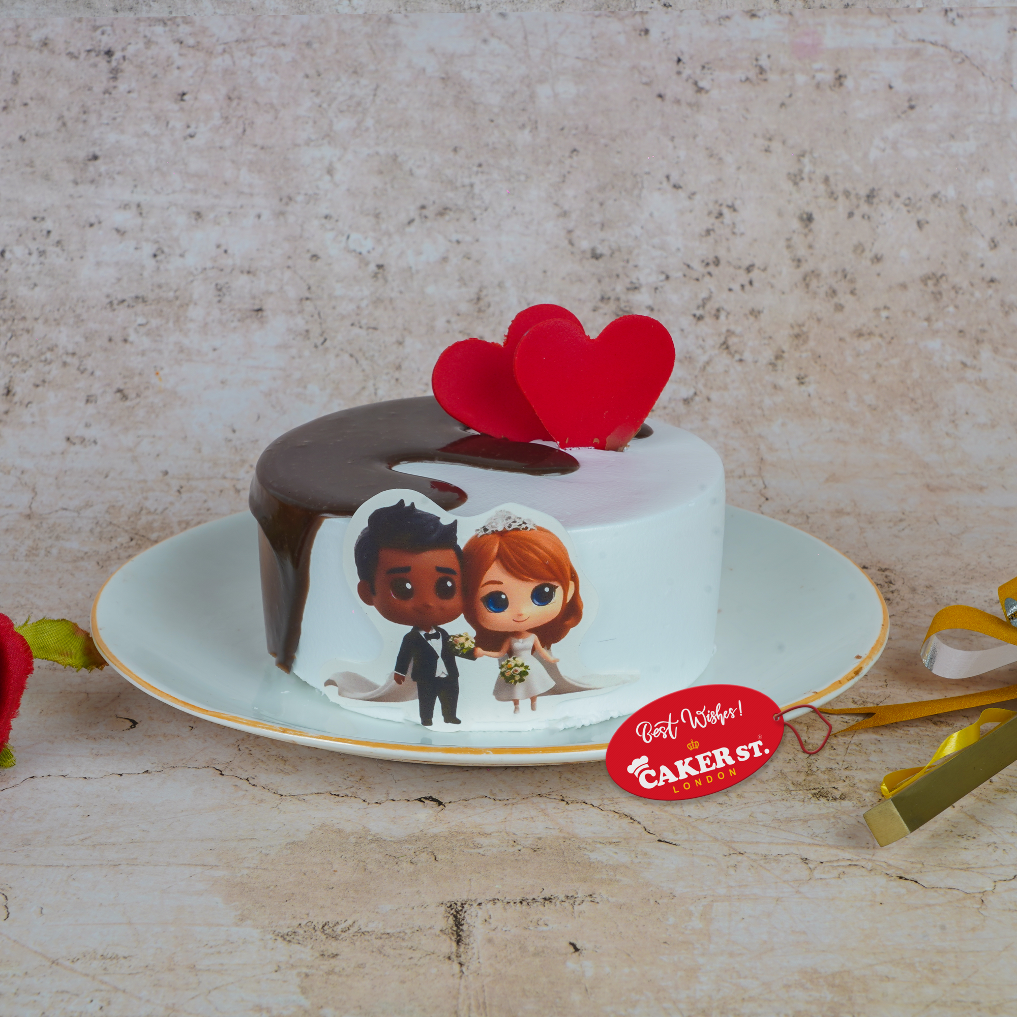 Lovebirds Treat Bento Cake (4 inch)