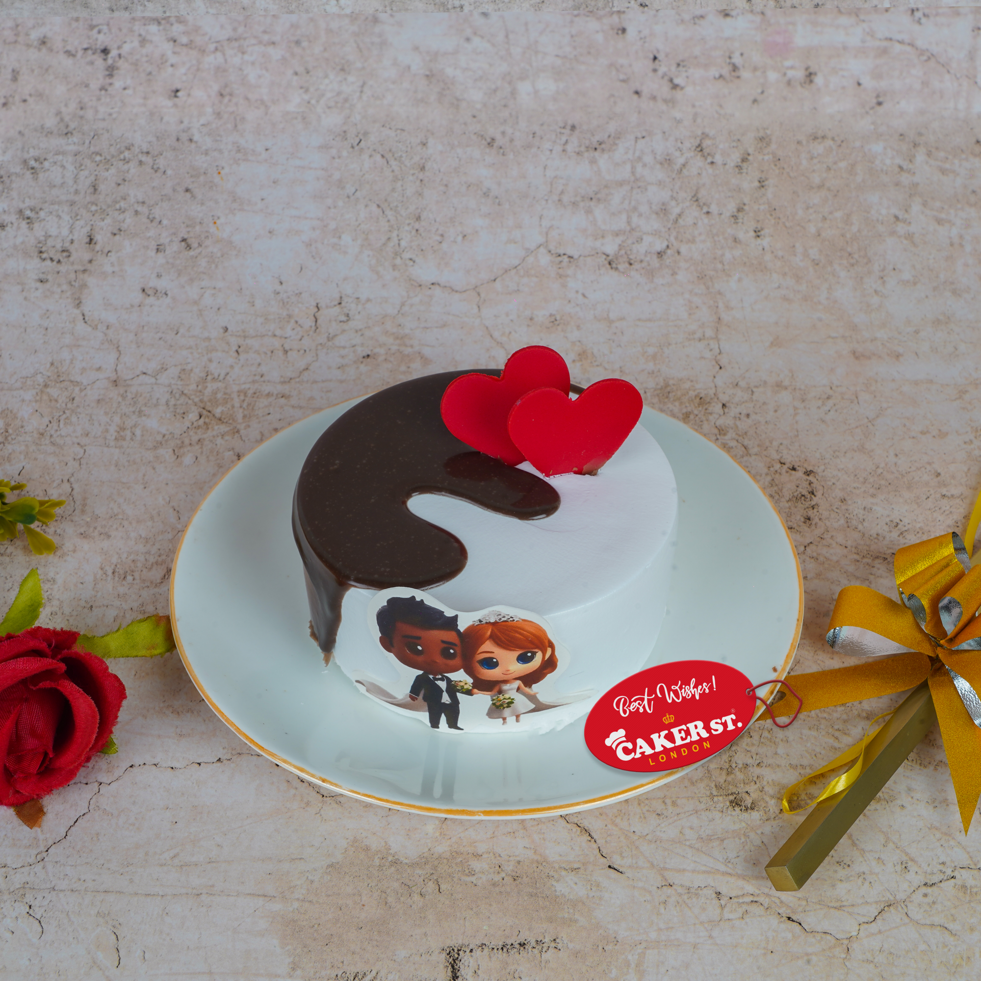 Lovebirds Treat Bento Cake (4 inch)