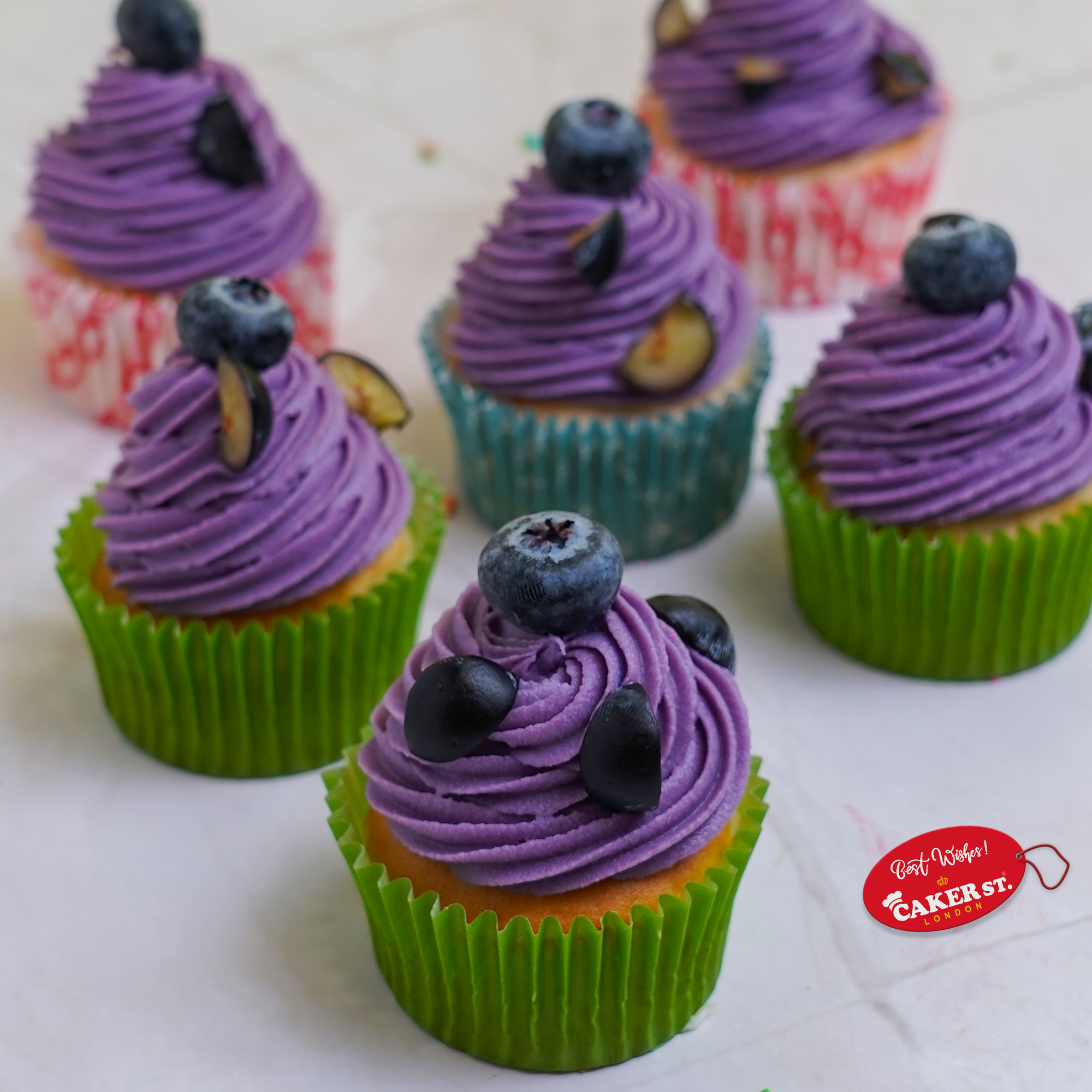 Luscious Blueberry Cupcakes