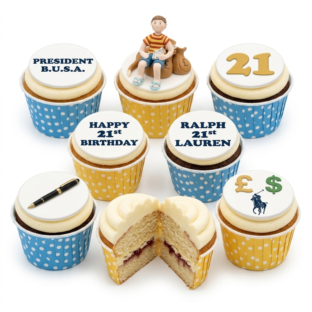 21st Birthday Success & Luxury Cupcakes for Him
