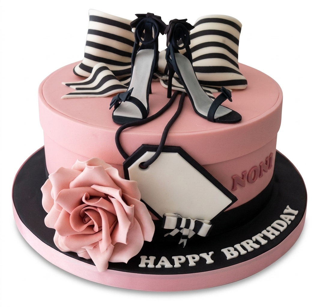 High Heel Fashion Birthday Cake for Her
