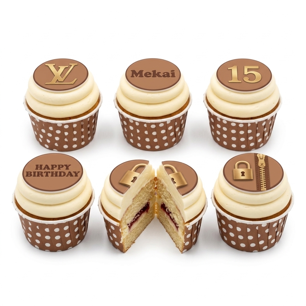 Designer Birthday Cupcakes for Her