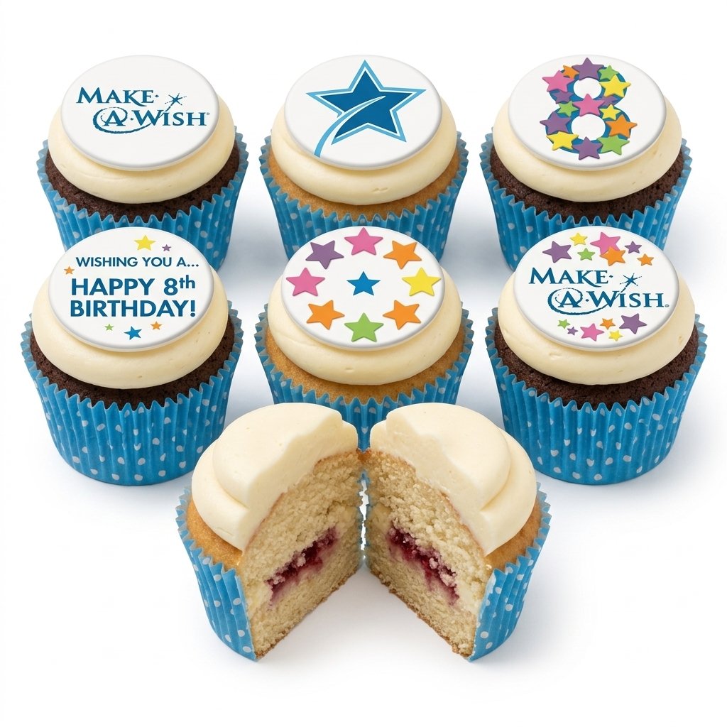 Colourful Star Birthday Cupcakes