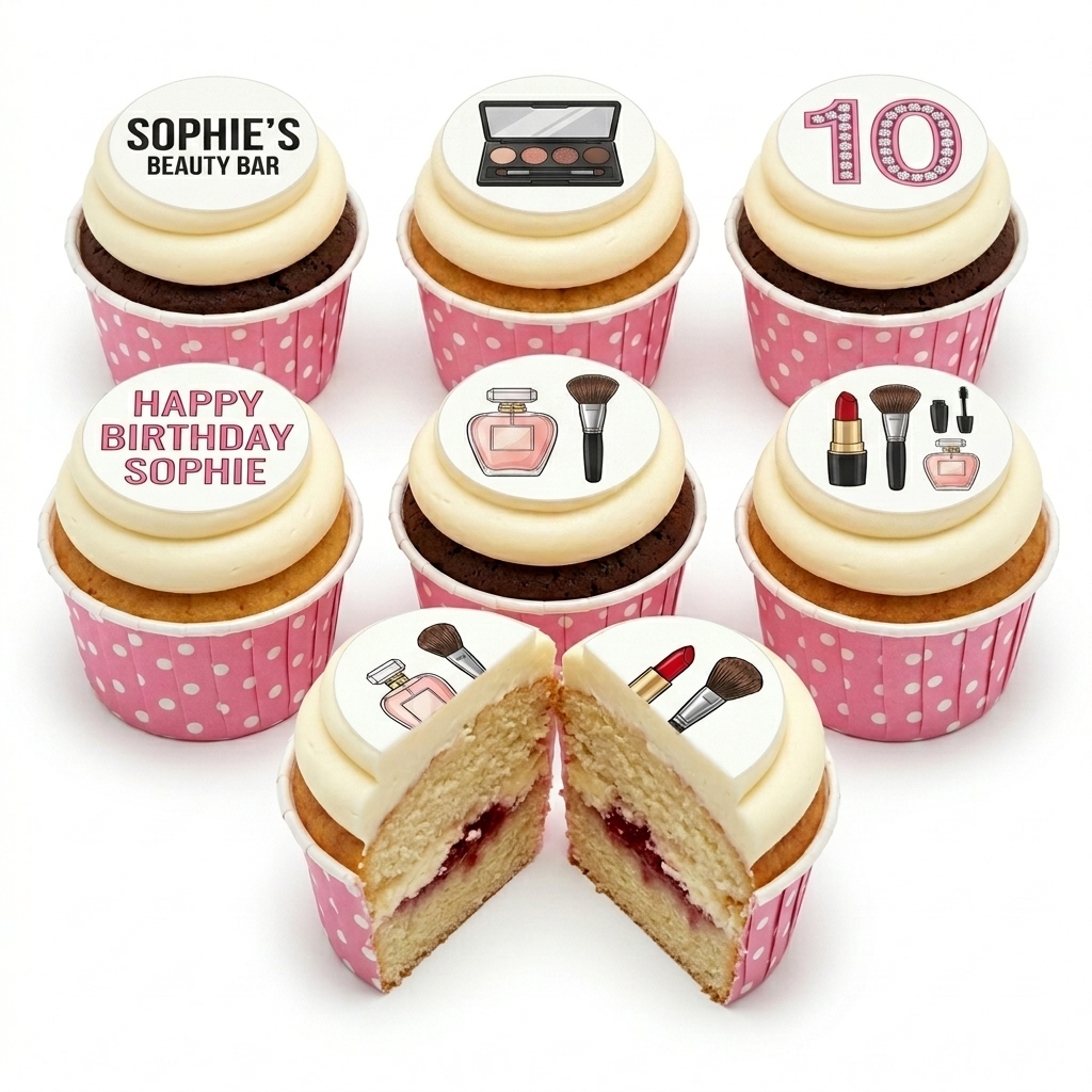 Beauty Bar Birthday Cupcakes for Her